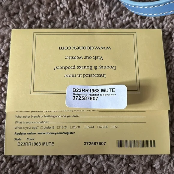 NWT Dooney & Bourke Disney Reigning Rabbits Backpack - Picture 5 of 5